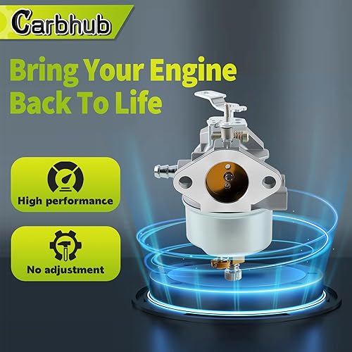 Miniatura 4 de Carbhub 640052 Carburador para Tecumseh 640349 640054 640058 640058A HMSK80 HMSK85 HMSK90 HMSK100 HSMK110 LH318A LH358SA 8HP 9HP 10HP Snow. soplador