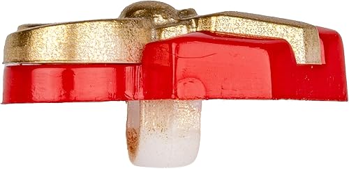 Miniatura 2 de Mibo - 8 botones de resina de nailon, 2 piezas, regalo de Navidad con lazo, 28 L (0.709 in), rojo con lazo dorado satinado