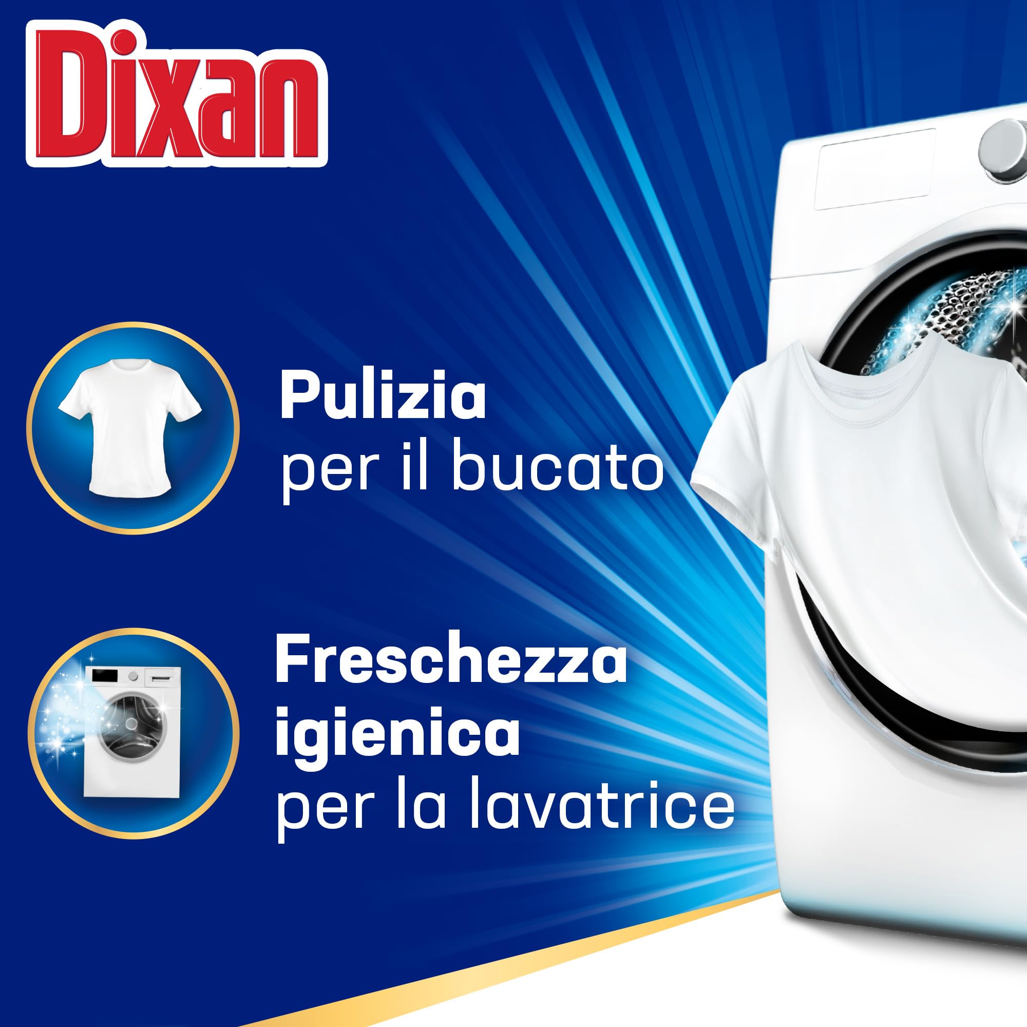 Dixan DISCS 4in1 Classico Detersivo Lavatrice, 4 confezioni da 40 Lavaggi, Capsule lavatrice per una pulizia profonda del bucato e freschezza igienica per lavatrice, Rimuove le macchie da 20°C