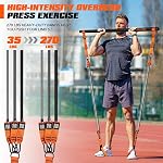 KUTIZE Pilates Bar Kit with Resistance Bands, 270lbs Heavy Duty Pilates Equipment for Men, Strength Training Bar for Legs, Hip, Back, Arm, Abs, Chest, Portable Home Gym Full Body Workout Equipment