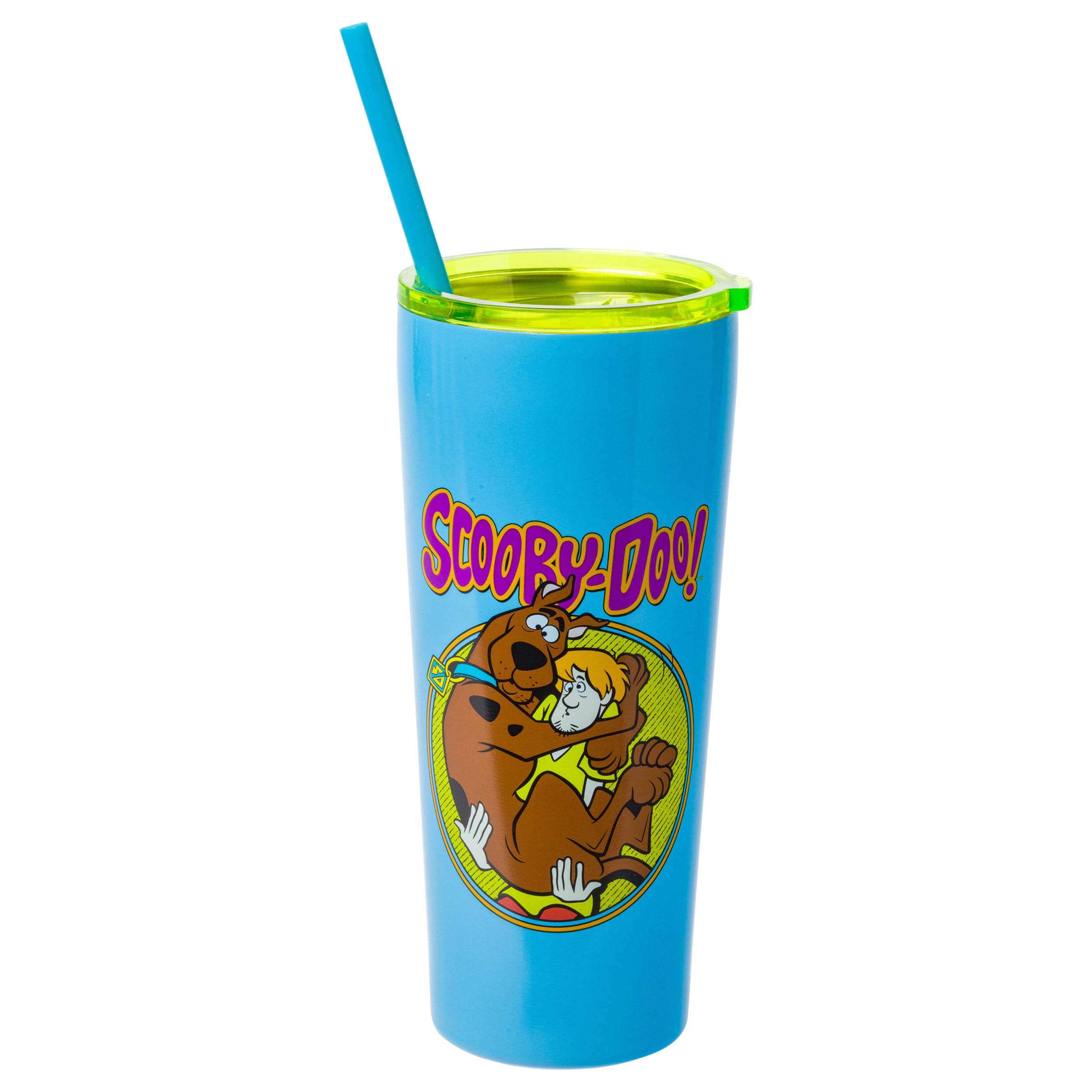 Gobelet avec paille Scooby Doo idéal pour garder vos boissons fraîches au bureau