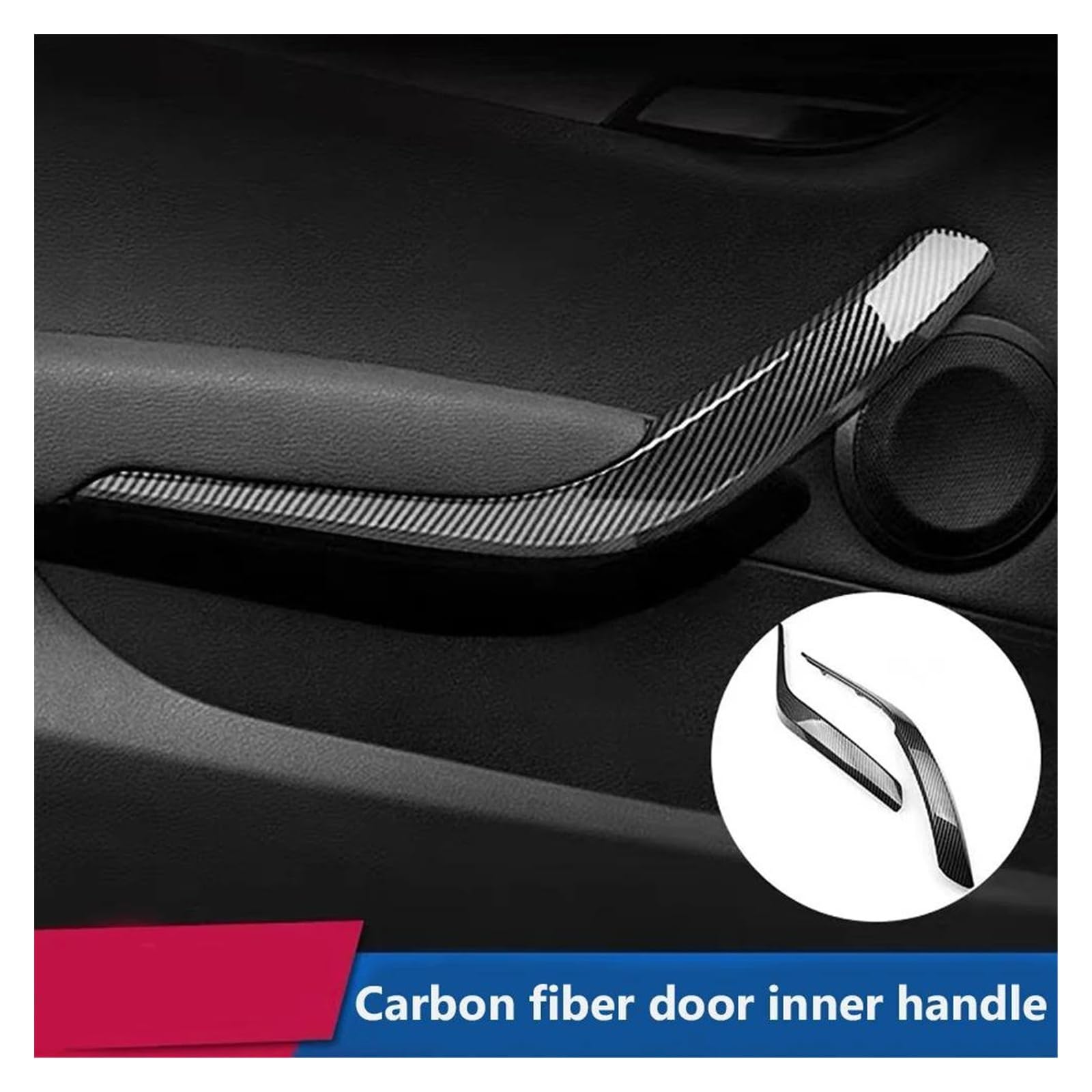 Copertura Maniglia Interna 2 Colori Maniglia Interna Della Portiera Dell'auto Maniglia Di Trazione Copertura Di Ricambio Per BMW X1 E84 2010 2011 2012 2013 2014 2015 2016 Maniglia Porta Interna(Nero,4