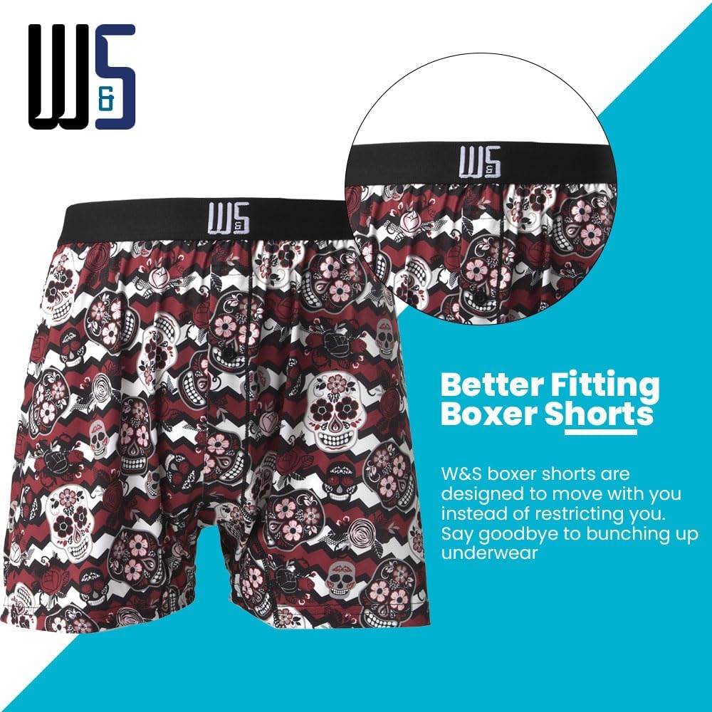 Warriors & Scholars | Mens boxer Shorts | Boxer shorts for men pack of 6 | Printed Mens underwear | Men boxer short underwear - Image 3