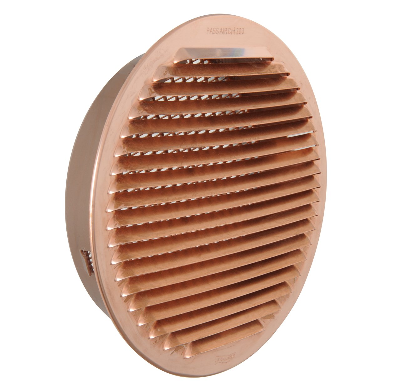 La Ventilazione Copper The Gtrp200r-Y Ventilation Grill Round Recessed, 230 Mm
