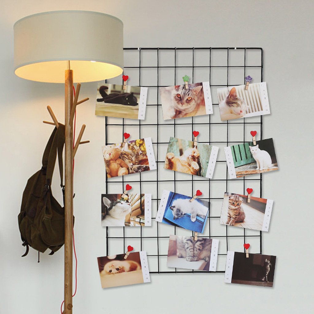 65 cm x 45 cm, 2 zwarte ijzeren fotowanden, rasterfotowand 65 cm x 45 cm, 2 zwarte ijzeren fotowanden, rasterfotowand