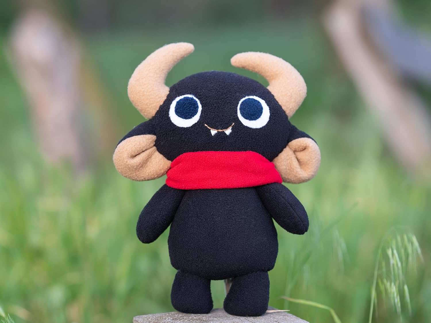 Imp Plush, Cute Demon Decoration Soft Toy Handmade Imp 13"