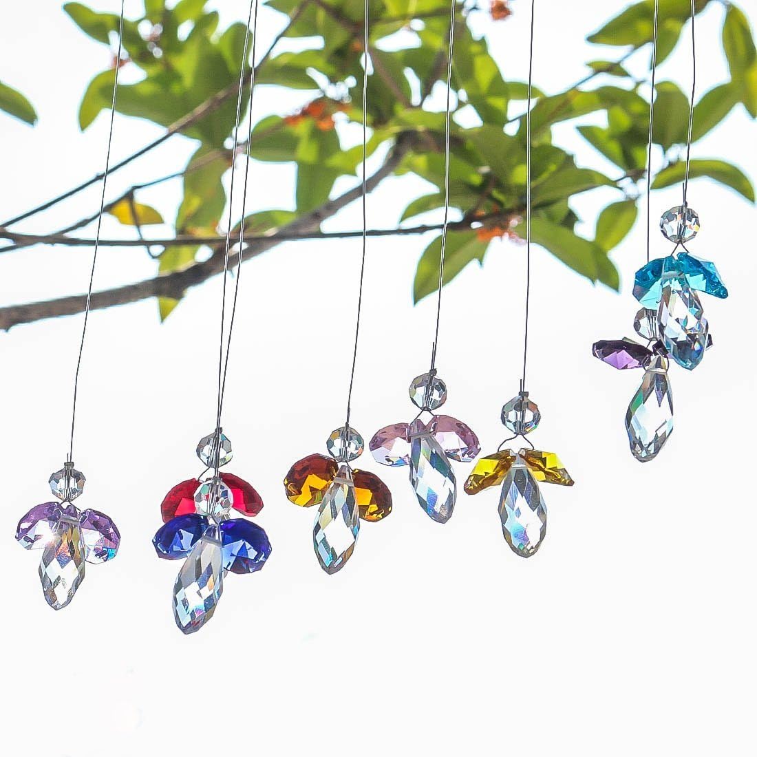 H&D HYALINE & DORA Crystal Guardian Angel Suncatcher Hanging Rainbow Maker Ball