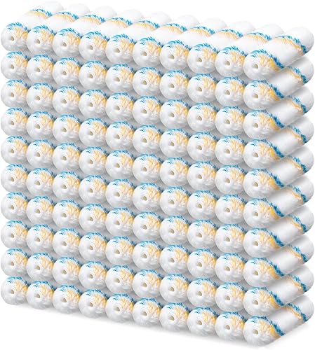 100 piezas de mini rodillos de pintura a granel pequeños para siesta de rodillos domésticos para pintura de casa, manualidades, kit de herramientas