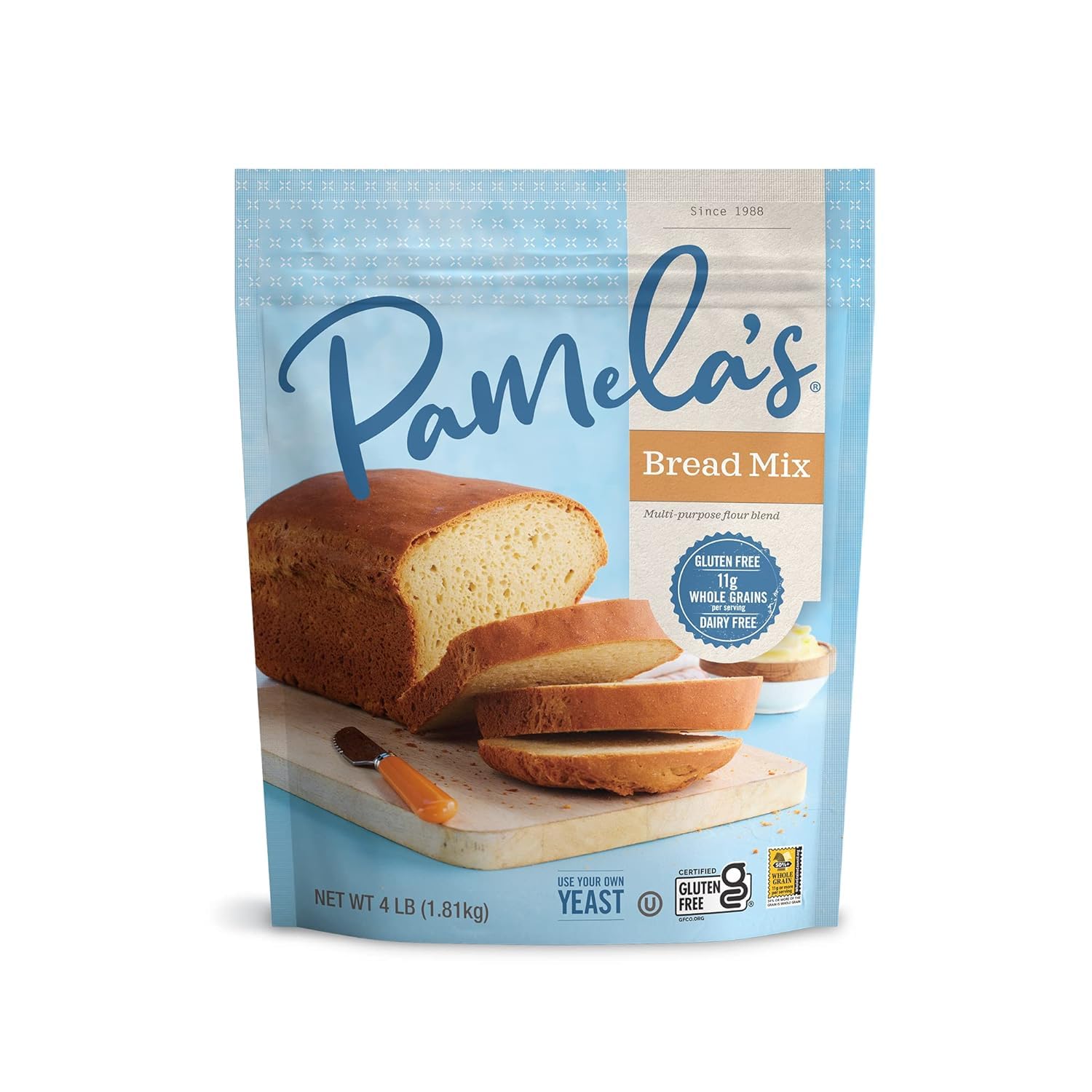 Pamela's Products Amazing Gluten-free Bread Mix, 4-Pound Bag