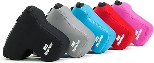 Miniatura 7 de MegaGear MG1500 Sony Alpha A6400, A6500 (0.709-5.315 in) Funda de neopreno ultra ligera para cámara - Gris