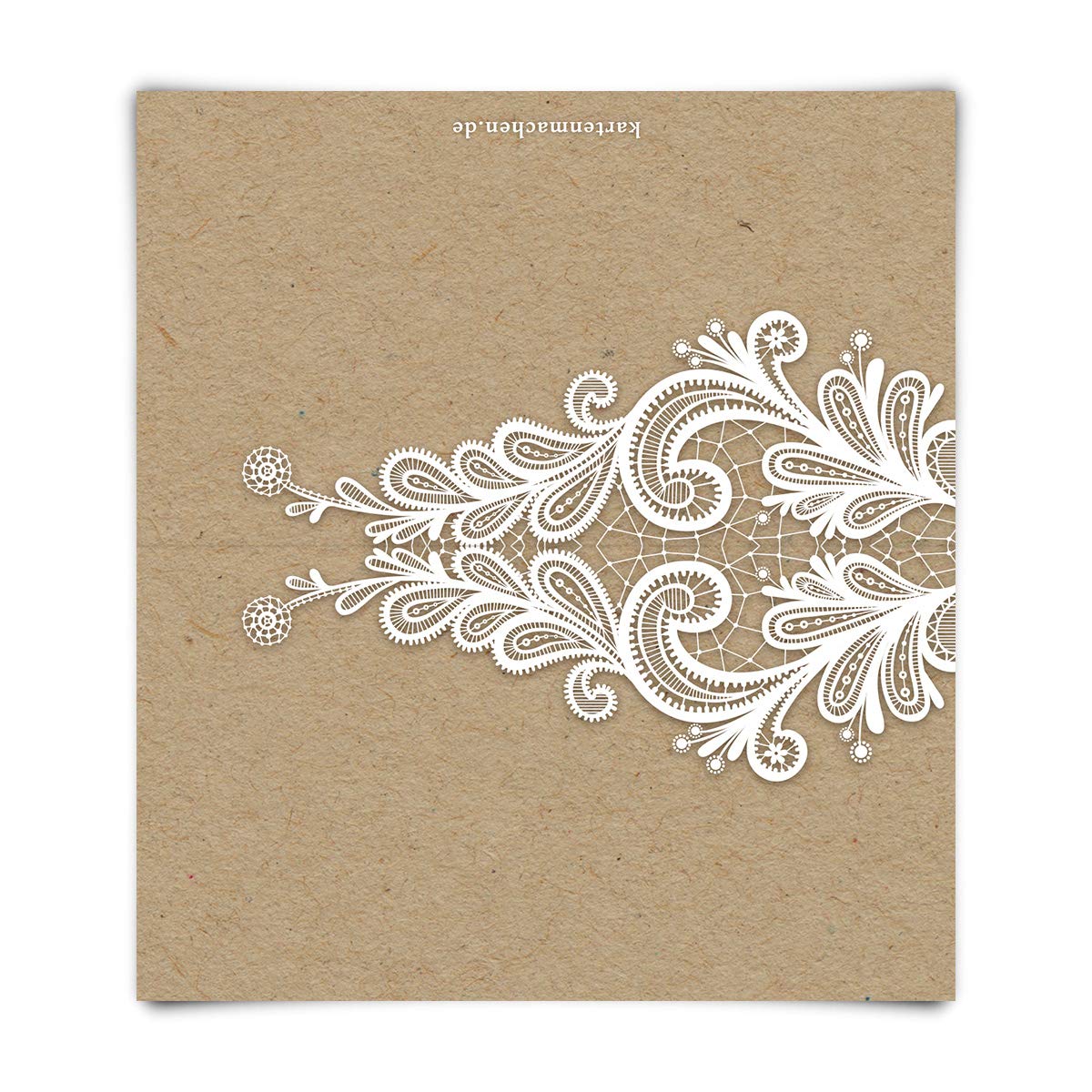 60 x Tischkarten zum Geburtstag Hochzeit Blanko Platzkarten Namenskarten - Rustikal Kraftpapier Look