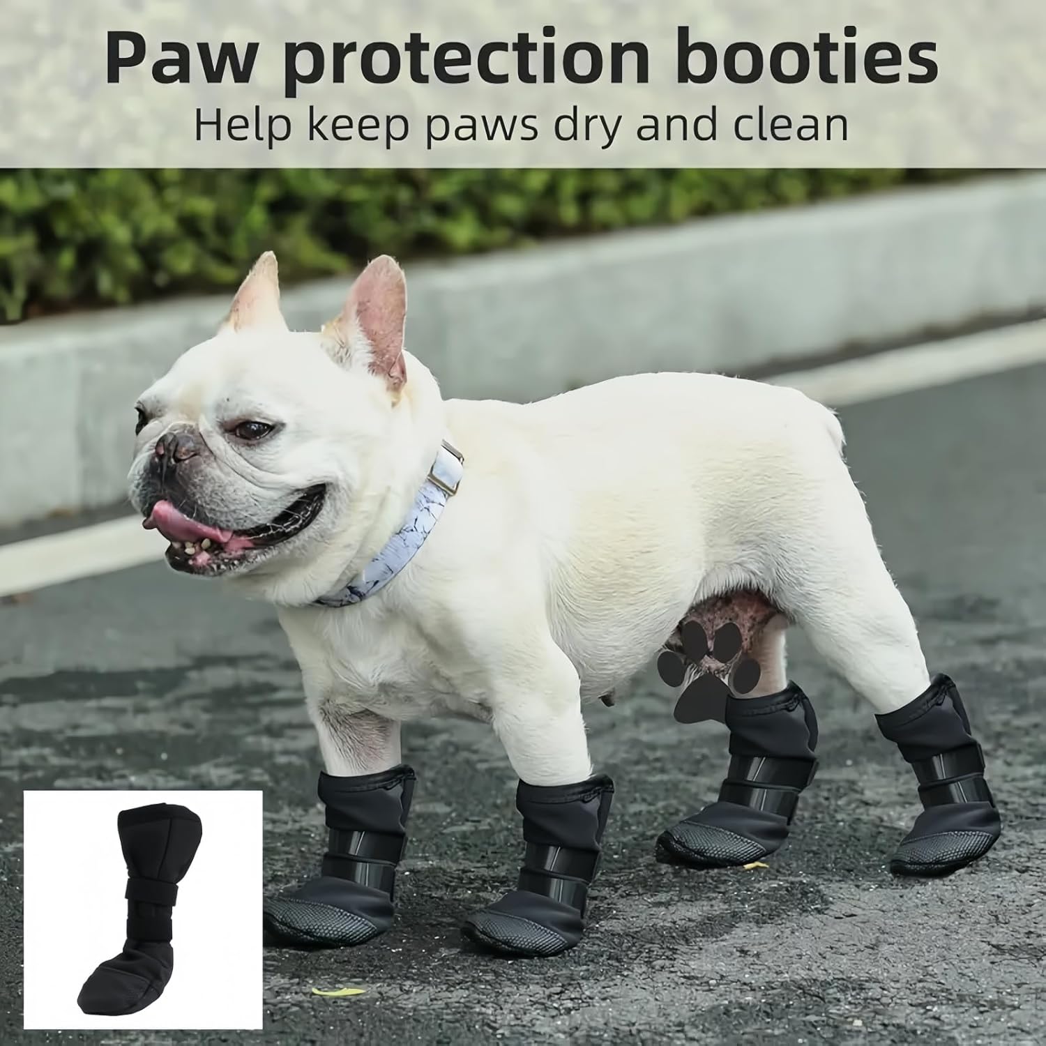 S-Size Dog Boots Paw Protector,Anti Slip Dog Socks Paws Stop Licking,D-og Leg Wound Cover,Waterproof Adjustable Do-g Leg Wound Protector,P-aw Protection,Do-g Sock for Injured P-aw,Small D-og Shoes 4 71C6LLjCnmL. AC SL1500