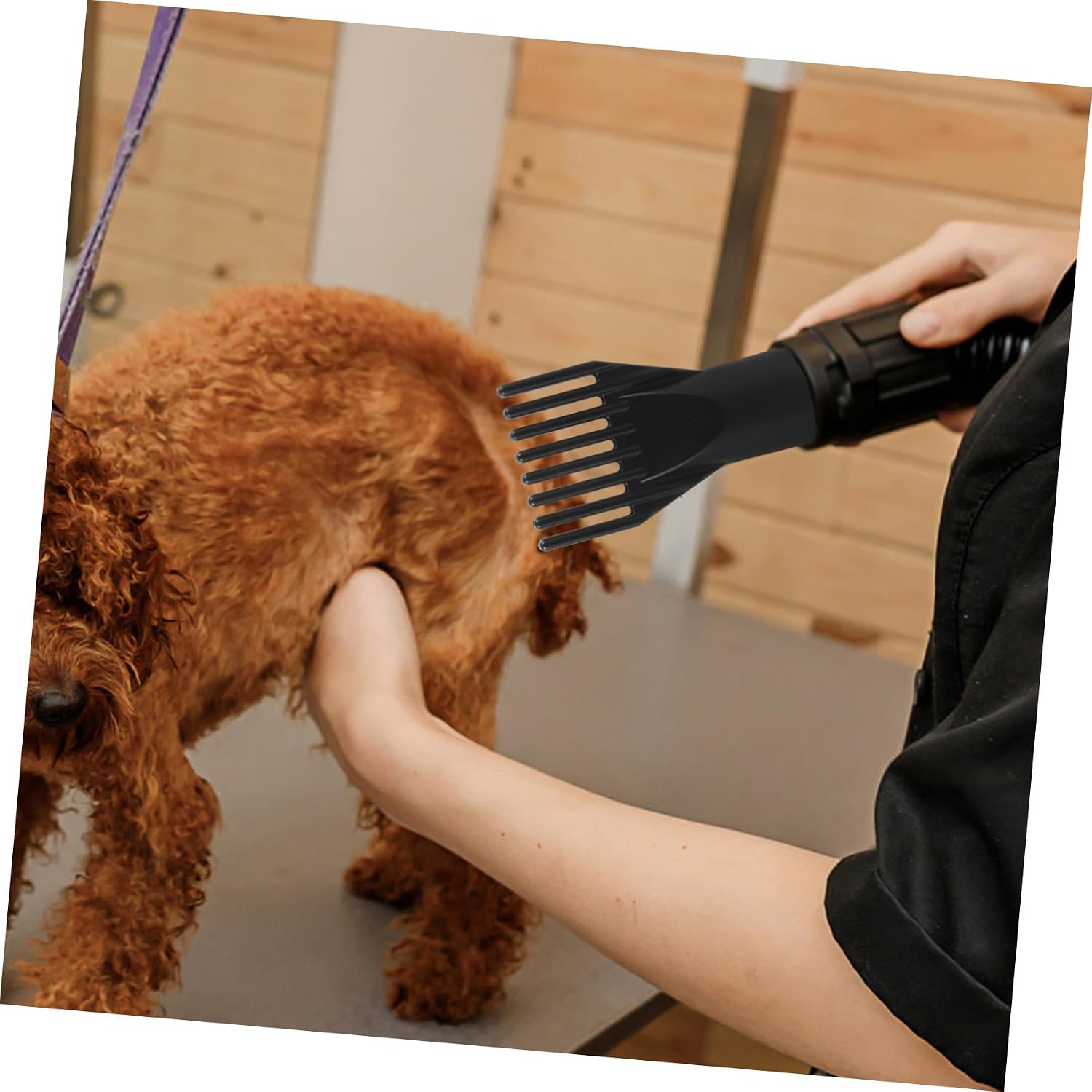 OUNONA Hair Dryer Comb Attachment for Pet Grooming Durable Blow Dryer Nozzle for Dog Hair Drying Comb for Grooming and Styling