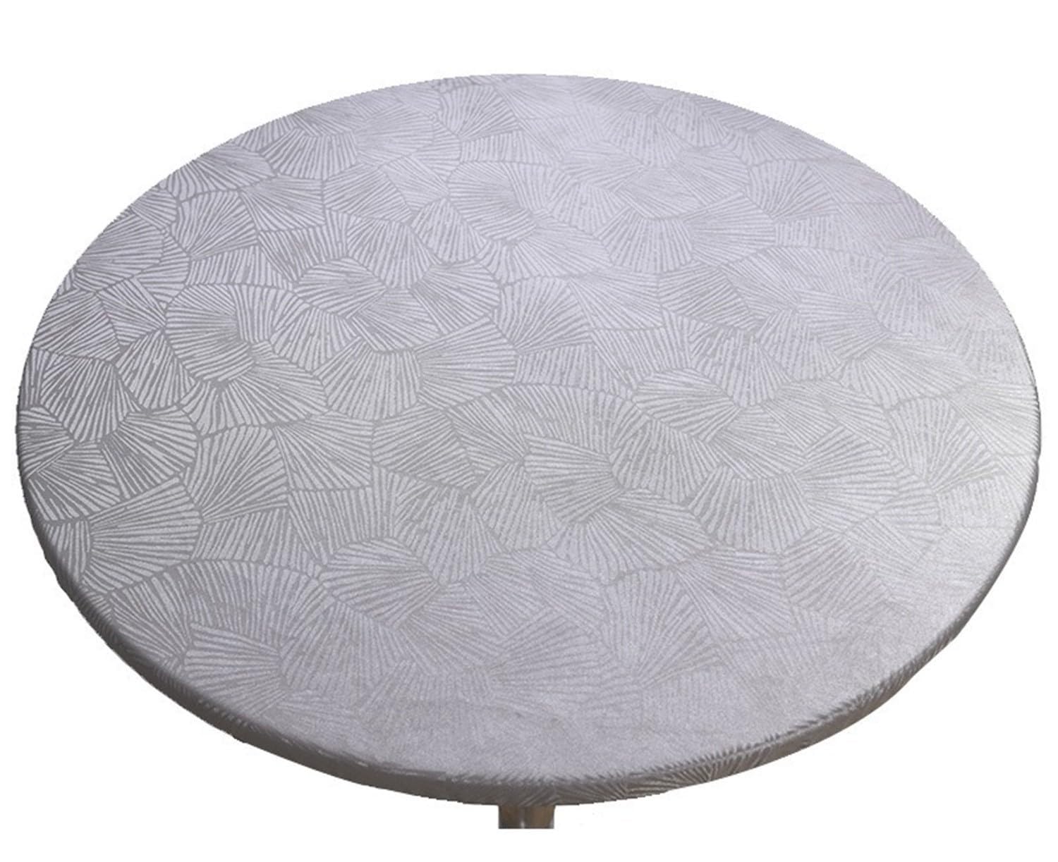 Nappe ronde antidérapante élastique pour table de 70cm lavable et anti-tache