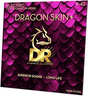 DR Strings 电吉他弦 采用Quantam 镍卷弦 DRAGON SKIN+ DEQ-9