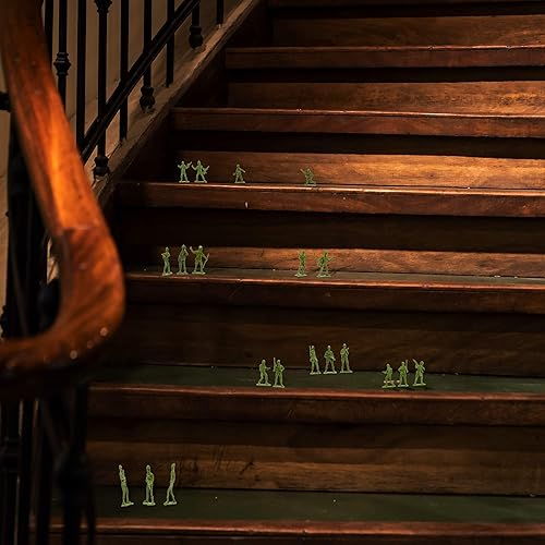Miniatura 3 de Fun Central Green Army - Figuras de acción de soldado de juguete para niños, paquete a granel de 144 soldados en posturas surtidas