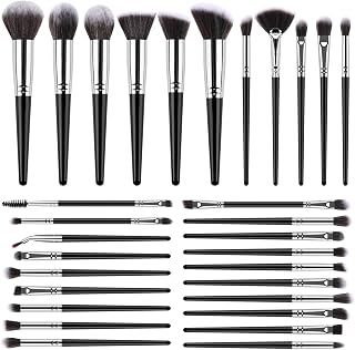 Makeup Brush Set Makeup Professional Multi-Functional - 30 Pieces Travel Makeup Brushes, Makeup Brush Kit with Eyeshadow Brush Eye Brush Highlights, Contours