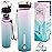 Embrava 32oz Sports Water Bottle - BPA & BPS Free - Fast-Flow Flip Top Lid - Leak Proof, Durable Tritan Plastic - 1 Liter - Womens Bottle For Gym, Fitness, Hiking, Workout & Travel