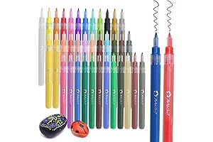 CraftDat Acrylic Paint Pens 36 Colors 0.7mm Fine Tip