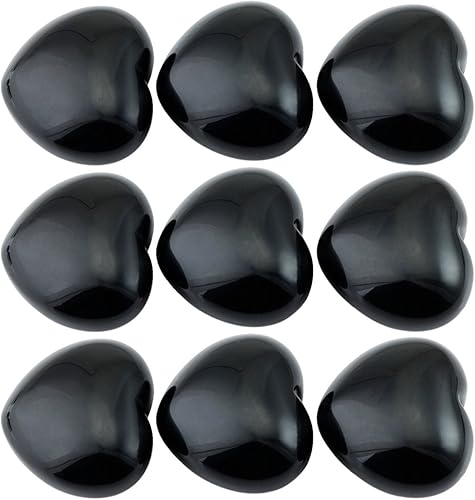 Miniatura 2 de TUMBEELLUWA Piedras curativas talladas corazón soplo amor cristal chakra preocupación reiki bolsillo palma piedra 1.5 pulgadas, geoda de ágata drusa