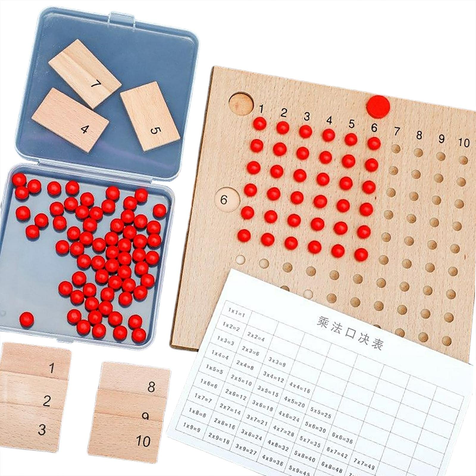 Juguete Educativo Tablero Matemático Juego Rompecabezas Madera Herramienta Aprendizaje Función Suma Resta Multiplicación División Adecuado, multiplicación
