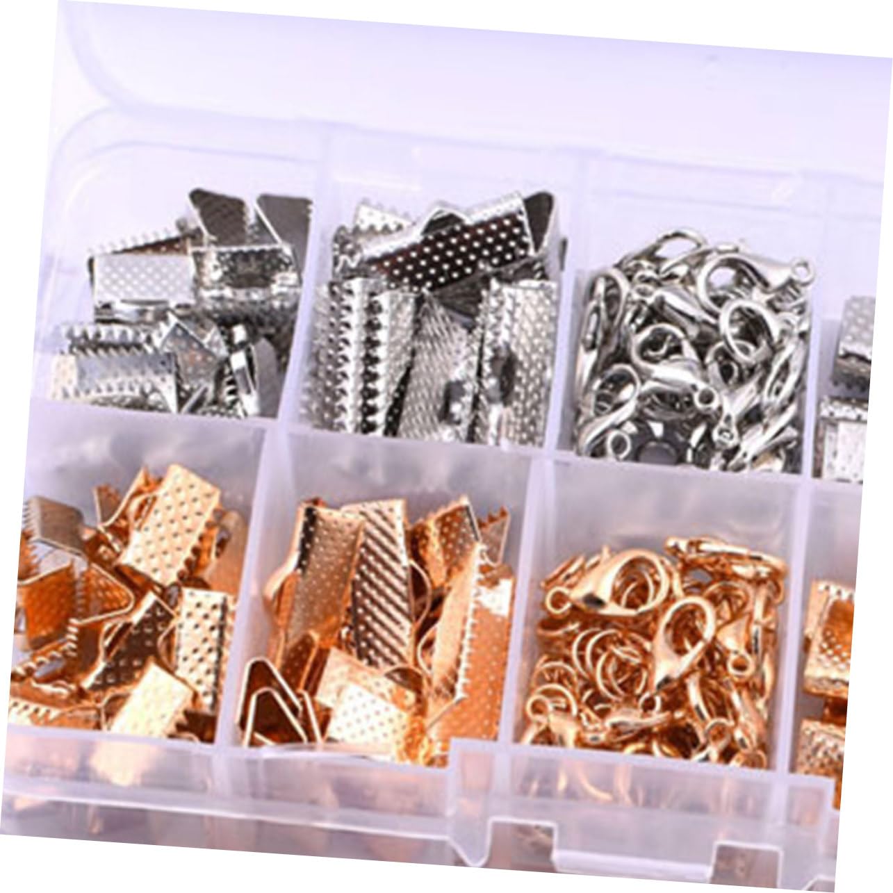 Lurrose 1113stücke Teiliges Diy Schmuckset Mit Goldenen Halsketten-clips Schmuckwerkzeug Und Zubehör Für Kreative Damen Und Mädchen Für Individuelle Schmuckherstellung