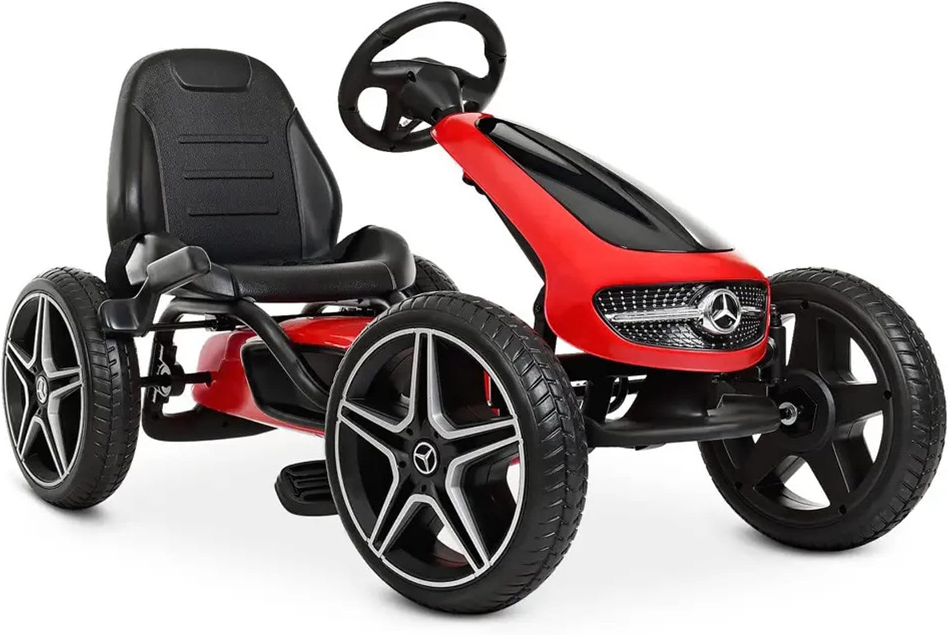 DERAK Rev Up Your Child's Playtime with XMX610 Kids Pedal Go Kart Officially Licensed and Built for Adventure - Bikes (Red)