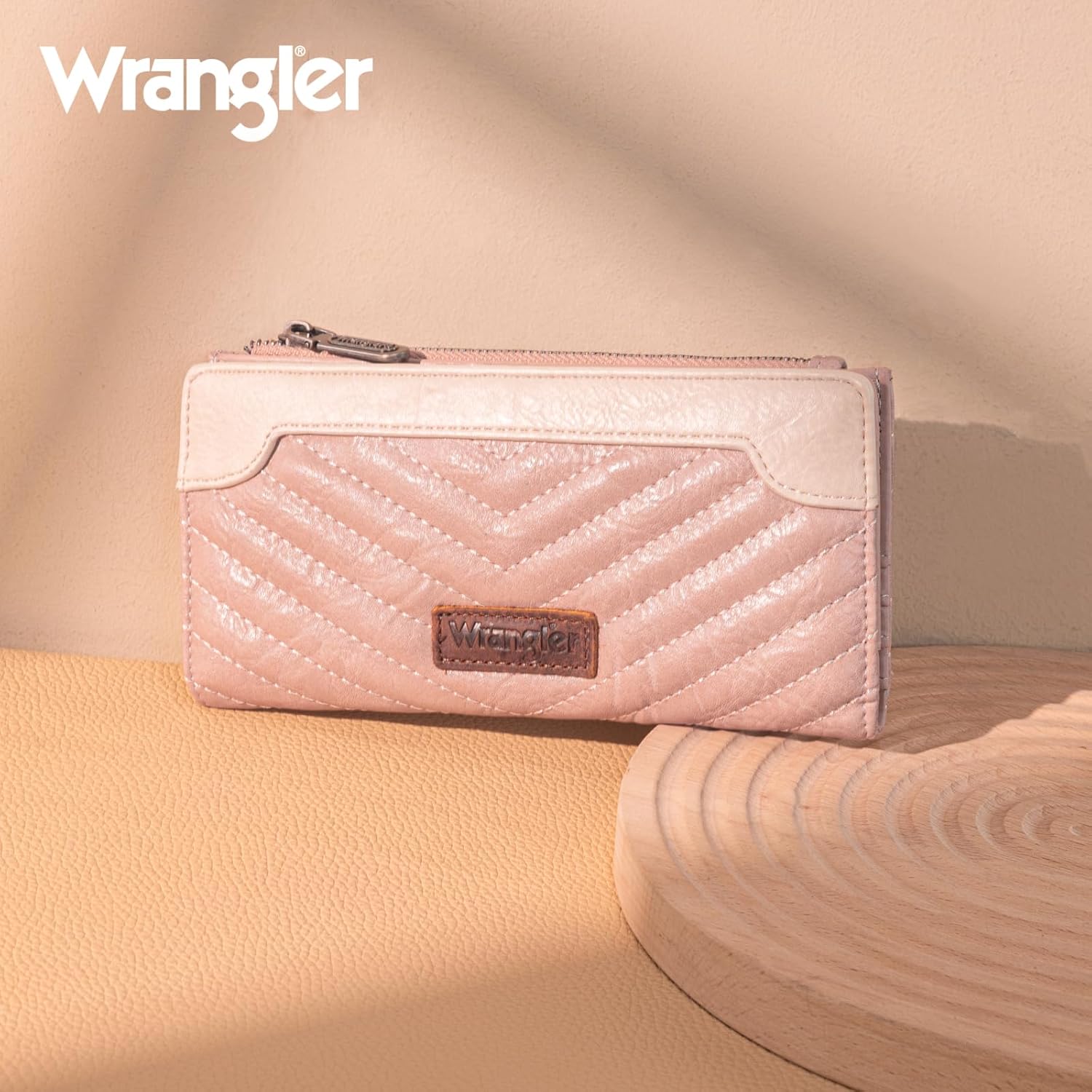 Wrangler Women's Wallets Slim Bifold Credit Card Wallet Women's Wallet, Card Cases & Money Organizers Ladies Female Pink Wallets with Smooth Zippers - Image 6