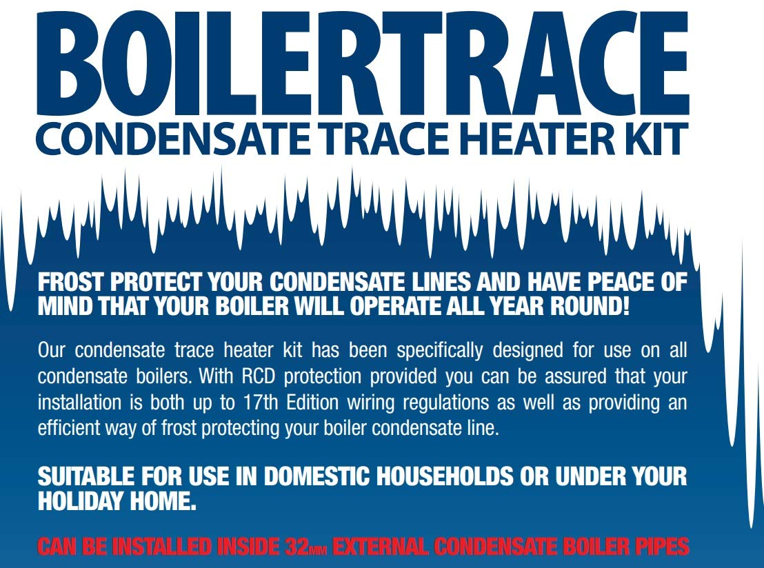 First Trace Boiler Condensate Frost Protect Heater Kit 4m Frost Protection  : Amazon.co.uk: Home u0026 Kitchen