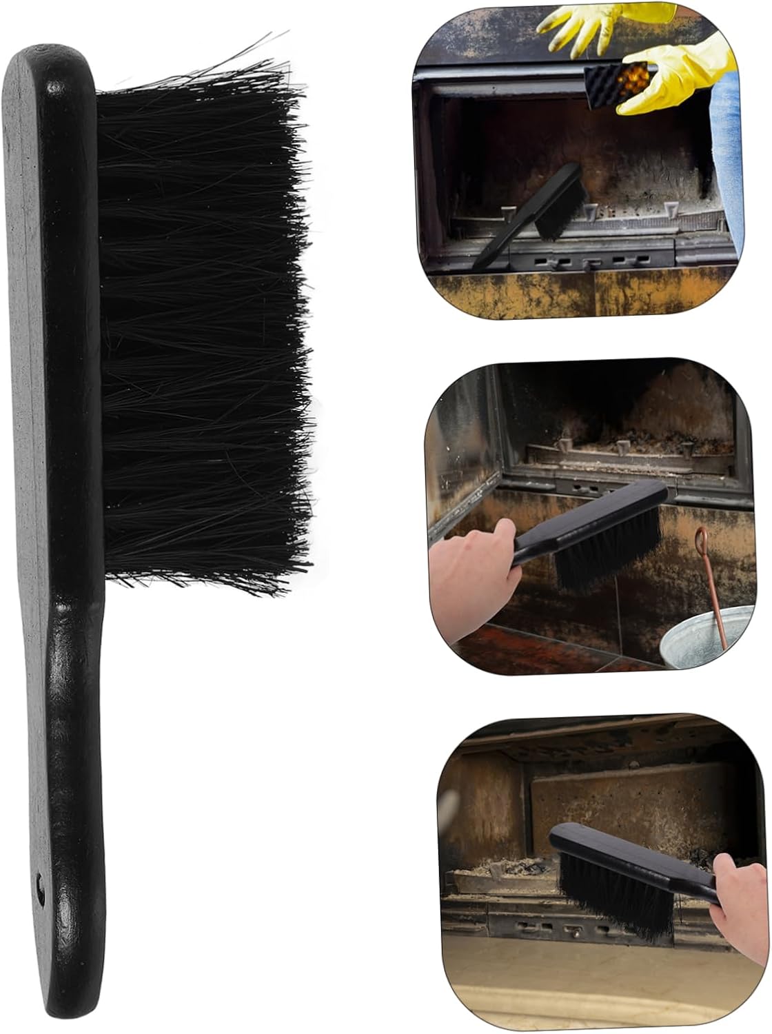 Luxshiny Indoor Fireplace Tools Set Bench Brush Fireplace Hand Brush Accessories