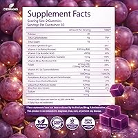 Vista 6 de DEWANG Vitaminas para el cabello, la piel y las uñas, biotina, 5000 mcg con vitamina E, C y zinc, vitaminas para el crecimiento del cabello