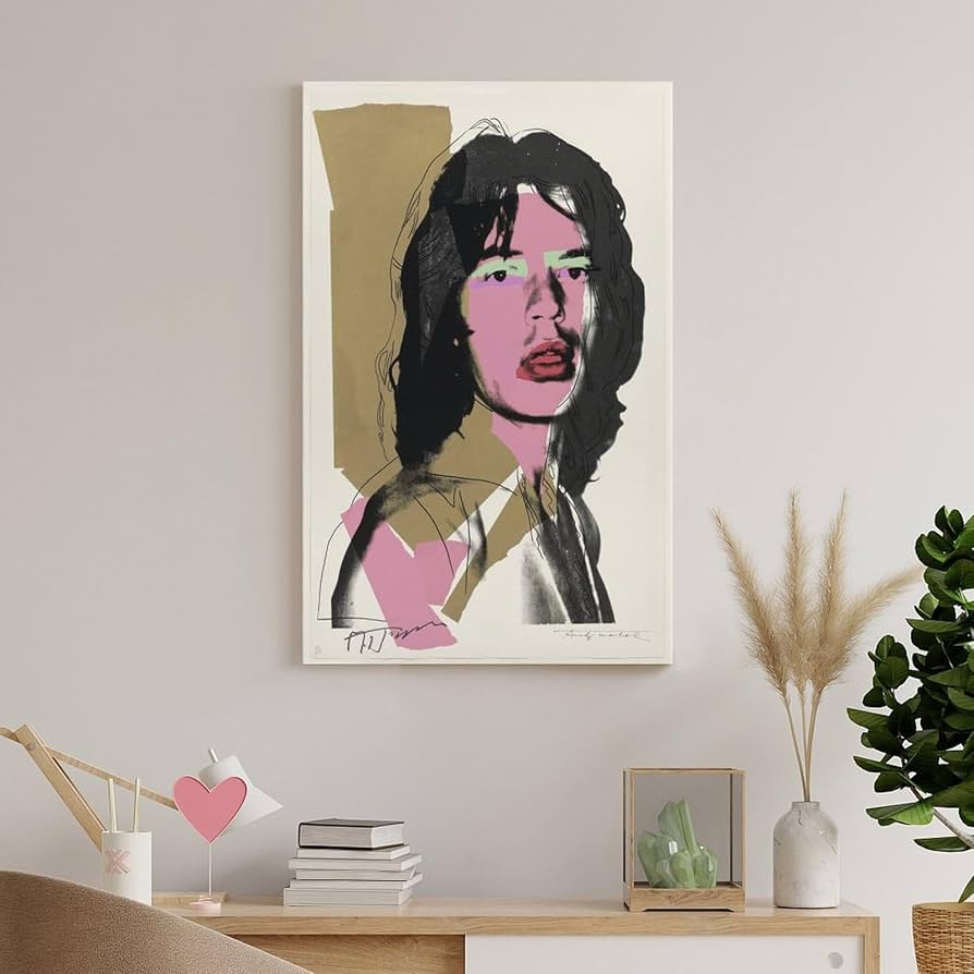 新品同様アンディ ウォーホール　 ポスター 「ミックジャガー」デッドストック Andy Warhol（アンディ・ウォーホル）Mick Jagger ミック