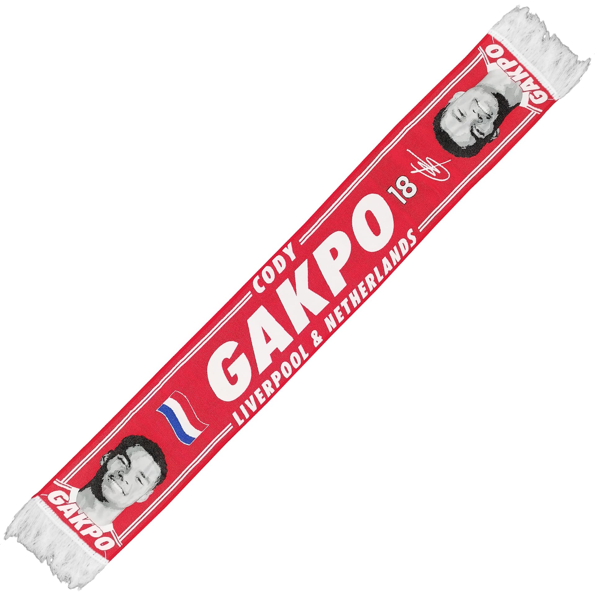 Partisan Unisex Red Liverpool Gakpo Scarf 25/26 Hd