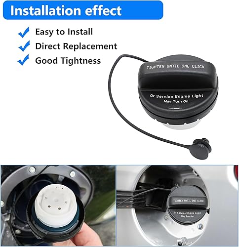 Vista 7 de Tapa de gasolina GT329 para Buick Enclave Allure LaCrosse Regal Envision 2007-2017, Cadillac SRX CTS ATS, Chevrolet Traverse Camaro Equinox Malibu