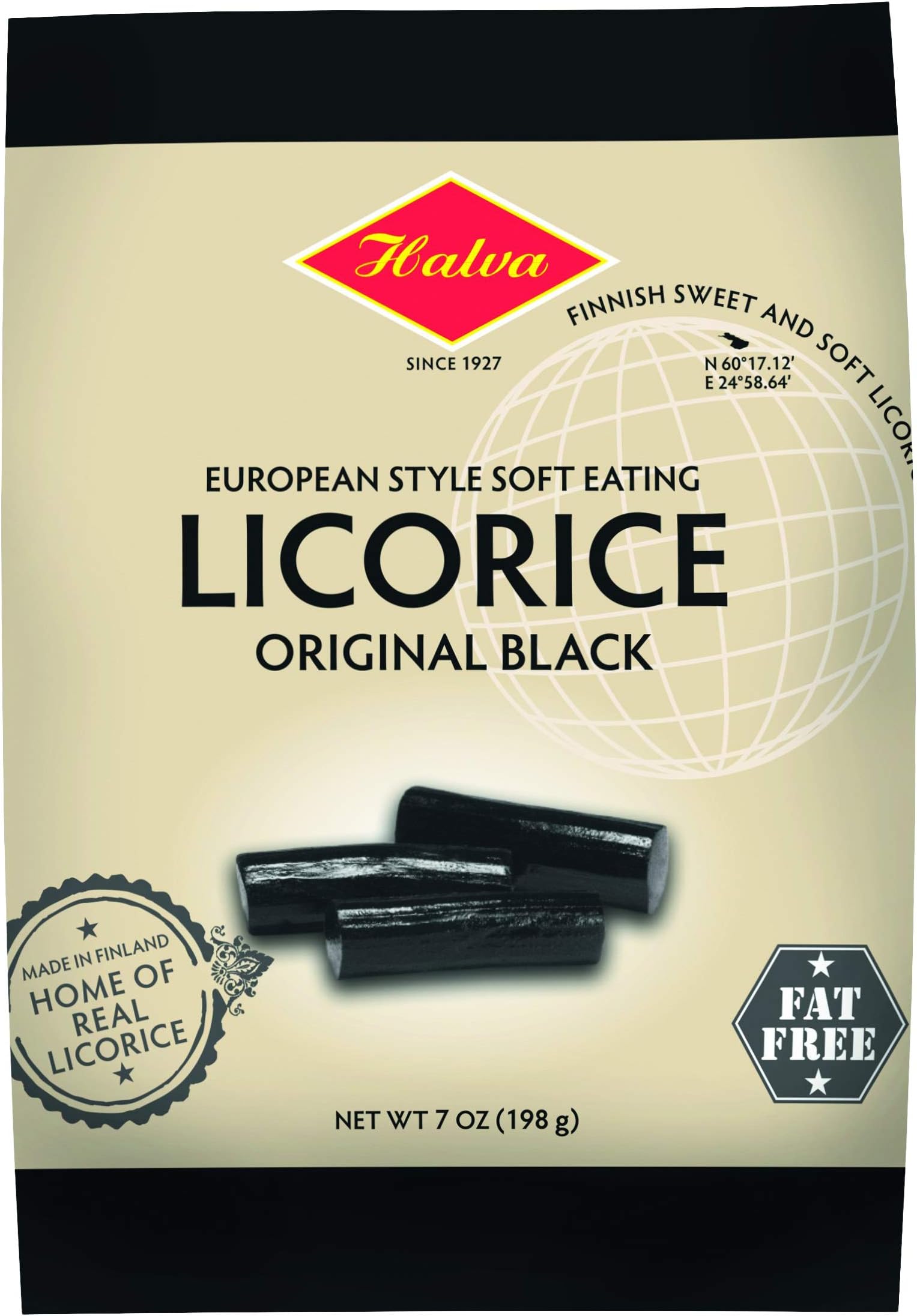 Soft Eating Licorice in a Bag 200 g (Pack of 12)