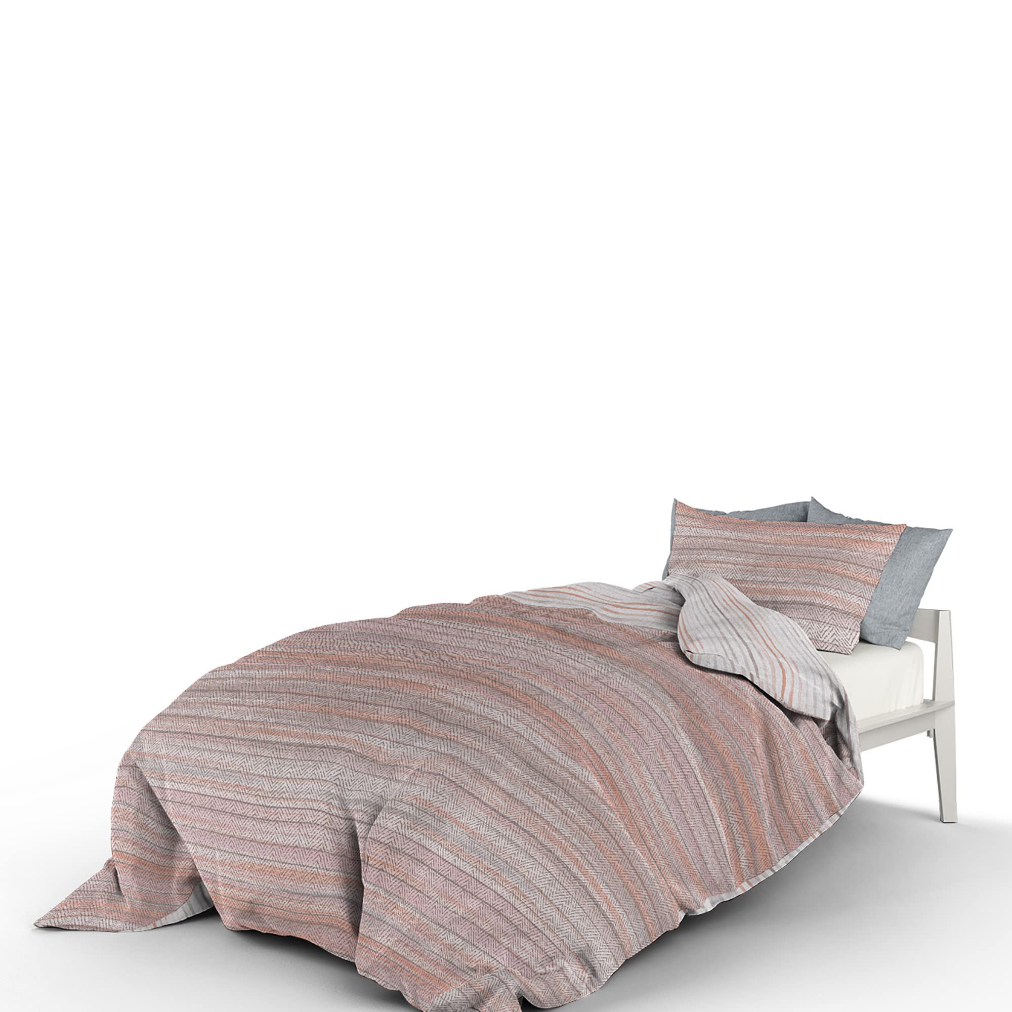 Housse De Couette Athena - Medina Rosa - 1 Place - 100% Coton