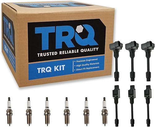 Miniatura 56 de TRQ Kit de bobina de encendido y bujía Iridium 12 piezas compatible con Ford Explorer 2020-2021 Police Interceptor Utility Lincoln Aviator con V6