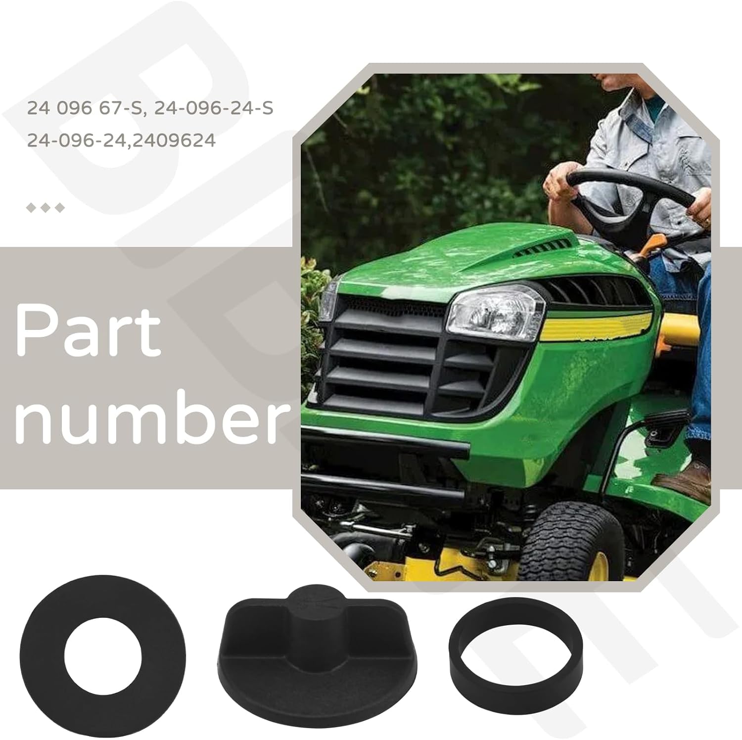 24 096 67-S Air Cleaner Cover 24 096 01-S Inner Air Cleaner Cover & 54-755-01-S Air Filter Knob Kit Compatible With Kohler Engines, Replaces 24 096 24-S, 24-096-24, 2409624