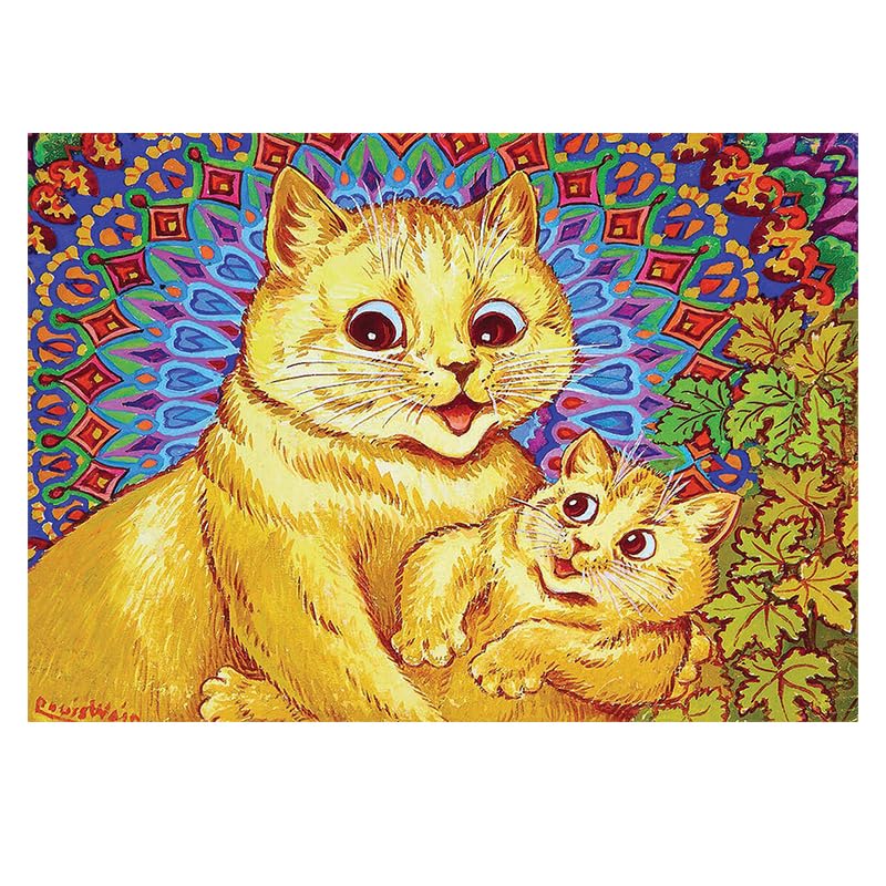 Louis Wain photos pour chambre peinture sur toile de qualite superieure chat art 60x80