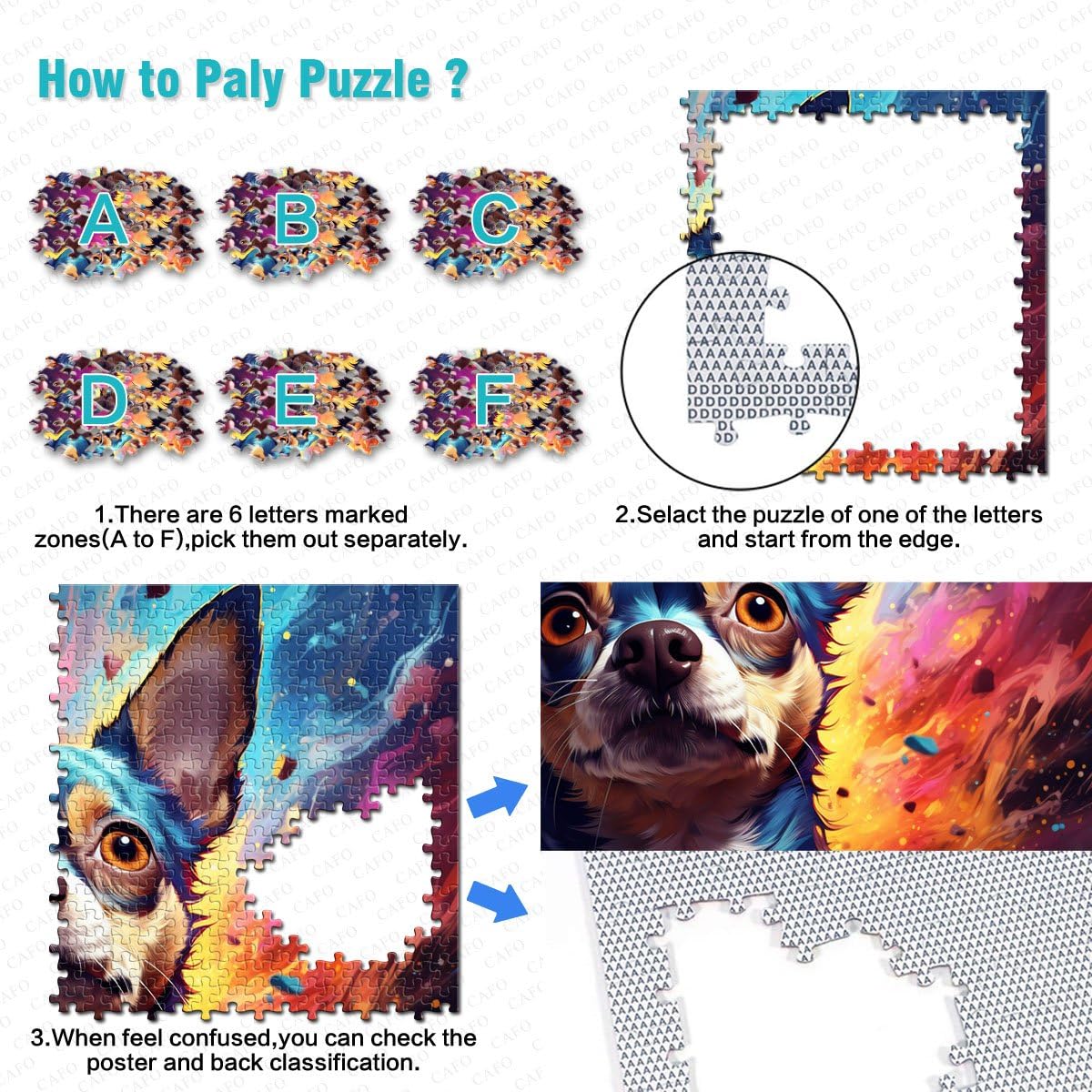 Puzzle 2000 pièces pour Adultes, Puzzle éducatif et éducatif, Chien Chihuahua étoilé, Cadeaux de Noël, 27,56 po x 39,37 po, pour Adolescents de 14 Ans et Plus