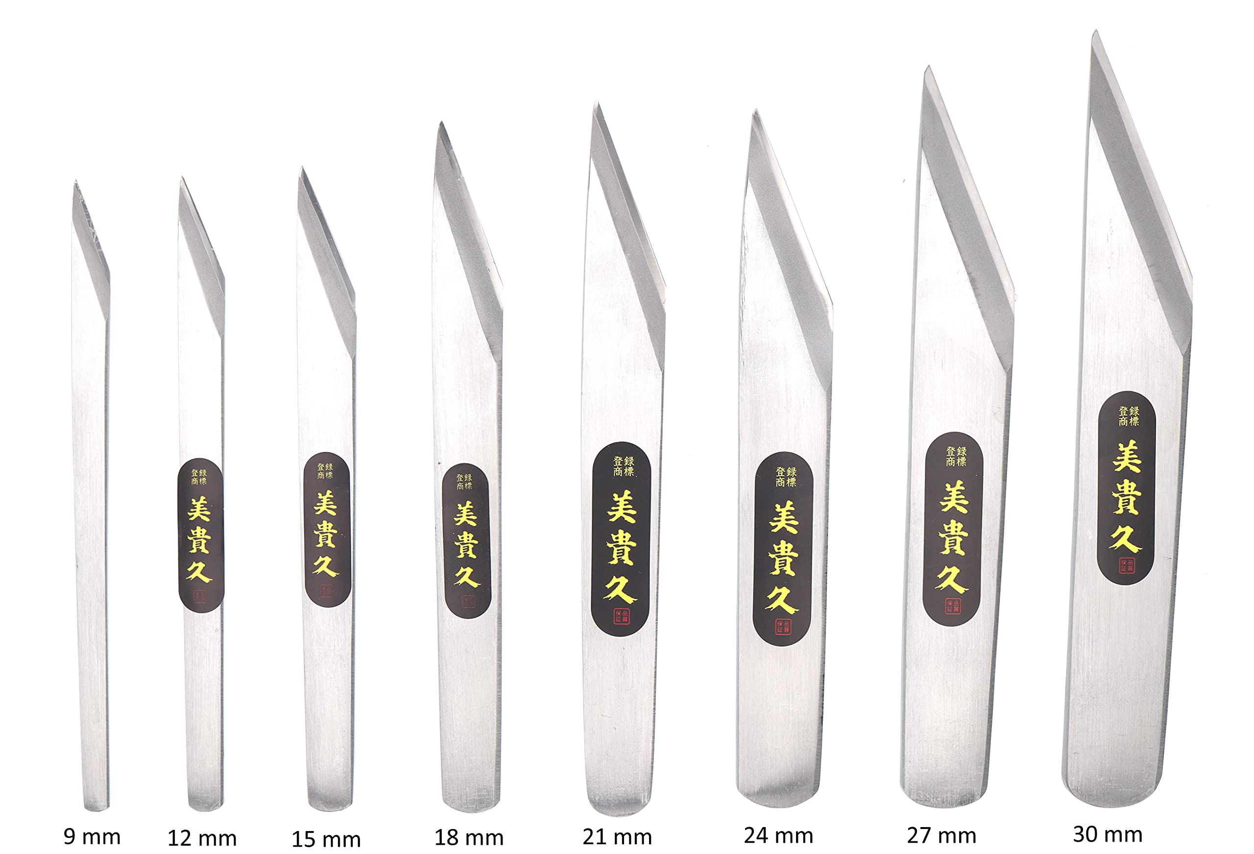 Anreißmesser Anreissmesser Cuttermesser Japanisches Messer Kiridashi Handgeschmiedet in Japan – Rechtshänder (poliert 18 mm)