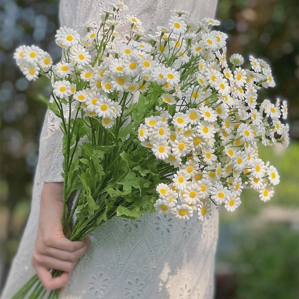 Marguerites artificielles d'extérieur XIYUAN fausses fleurs décoration jardin