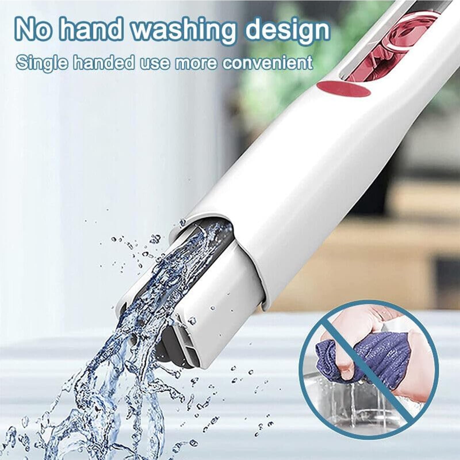 Mini Vadrouille Portable Avec Essorage – Nettoyage Vitres, Bureau, Cuisine, Voiture – Éponge Absorbante & Lavable