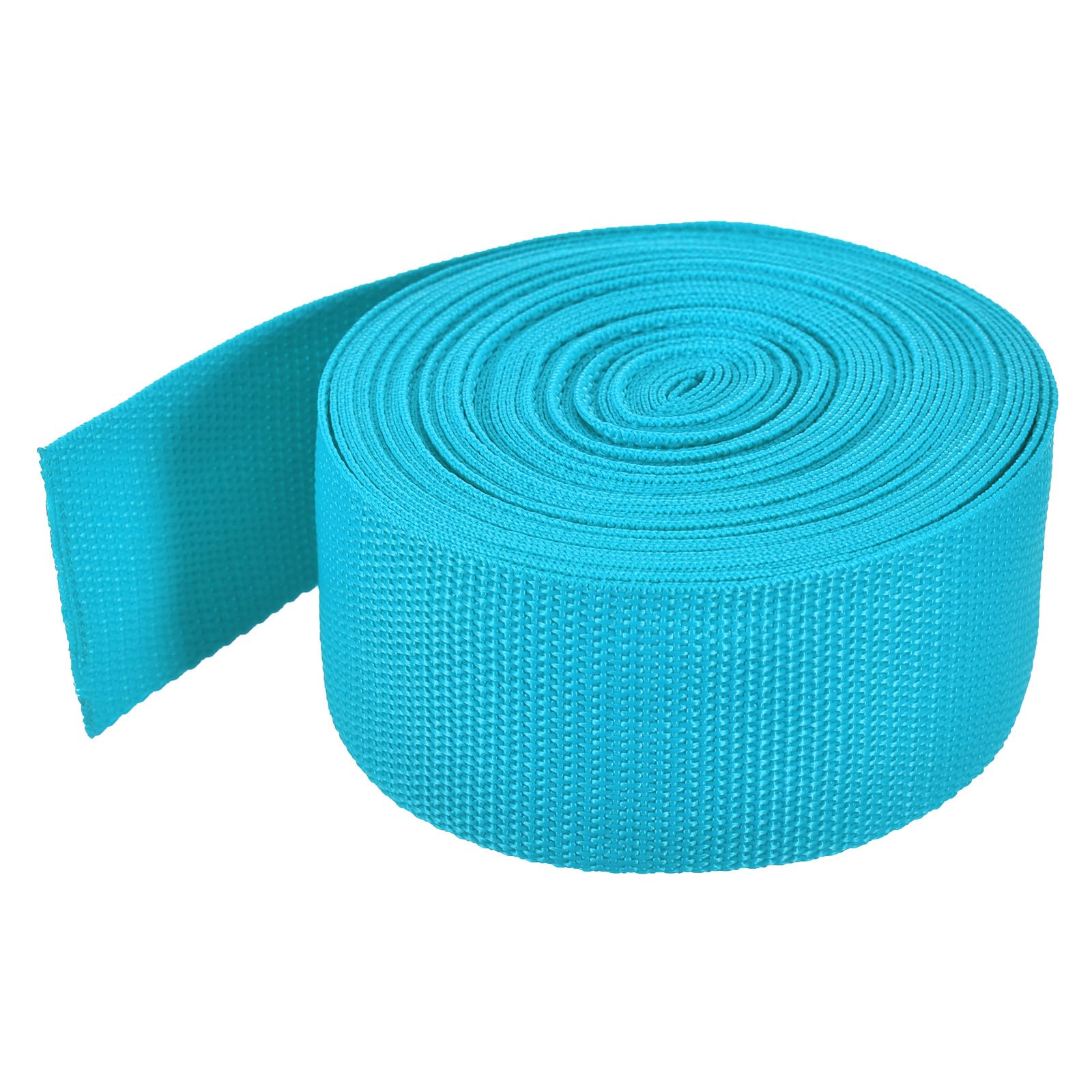 MECCANIXITY Lightweight Polypropylene Webbing Strap 2" 10 Yard Backpack Strapping Band Aquamarine Blue for Outdoor Luggage Cargo Straps