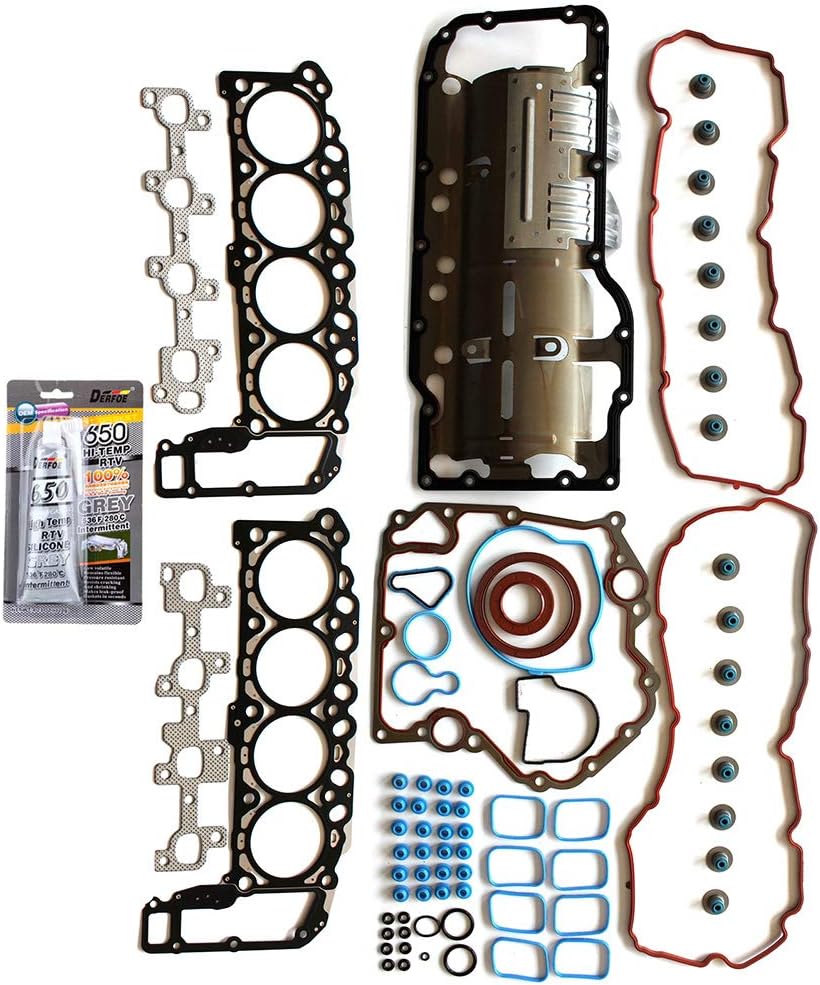 95-3613VR,260-1969 Engine Cylinder Head Gasket Sets Replacement for Chrysler for Aspen Limited 4.7L Sport Utility 2007 for Dodge for Dakota Laramie 4.7L Extended Cab Pickup 2005-2007