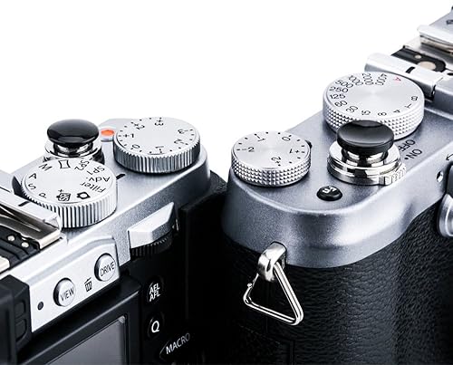 Miniatura 5 de JJC Paquete de 2 botones de liberación suave para cámara Fuji Fujifilm X-E5 X-M5 X-T50 X-T30 III II X-T20 X-T10 X Half X-T4 X-T3 X-T2 X-PRO3 X100VI