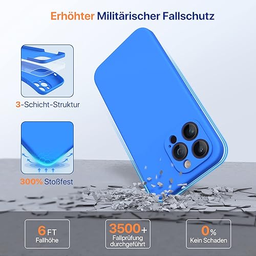 Miniatura 93 de Miracase - Funda diseñada para iPhone 11 con protector de pantalla, funda de goma de silicona líquida, protección total contra caídas y a prueba