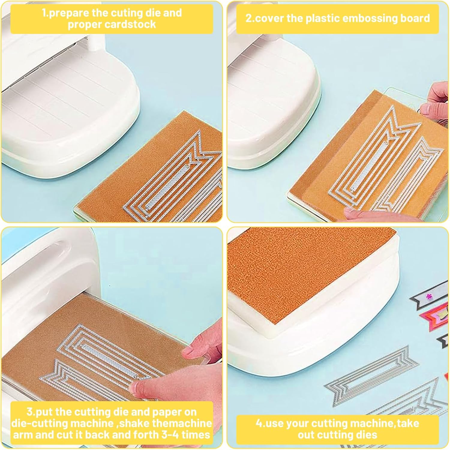 2 Set 8 PCS Bookmark Die Cuts for Card Making, Metal Cutting Dies DIY Craft Carbon Steel Embossing Template Bookmark Metal Stencils Scrapbooking Tool Metals Dies for Paper Crafting Supplies