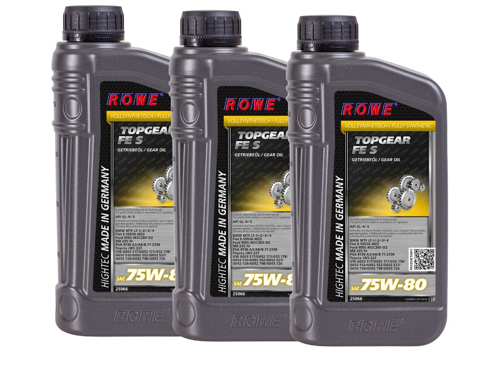 ROWE HIGHTEC TOPGEAR FE SAE 75W-80 S, 3 Liter (3x1L), 25066