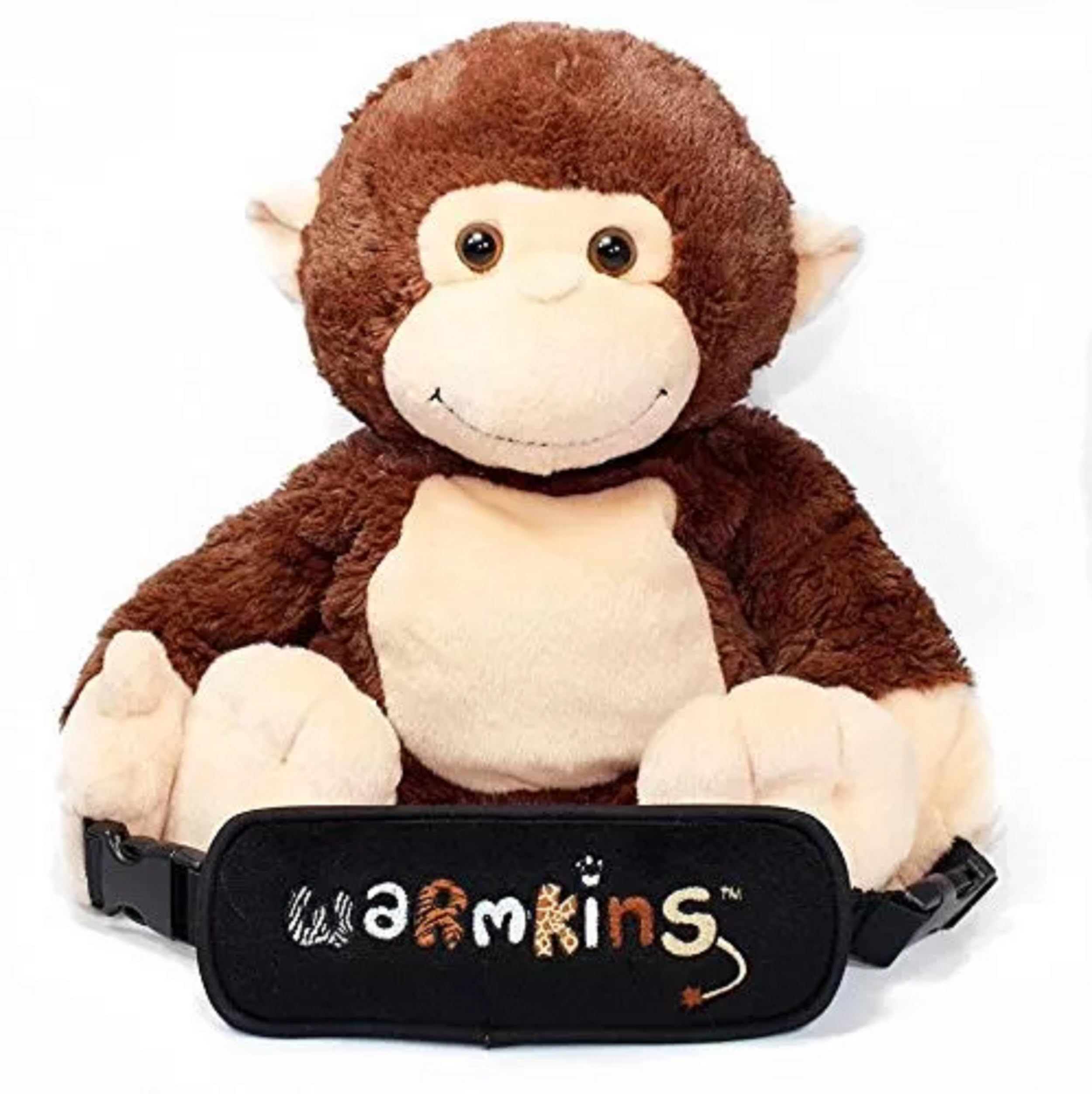 Hugo Warmkins Original 18" Weighted Sensory Plush Monkey Feels Like a Warm-Hug,Therapeutic,Calming,Comforting.Hot/Cold,Microwavable,Doubles as
